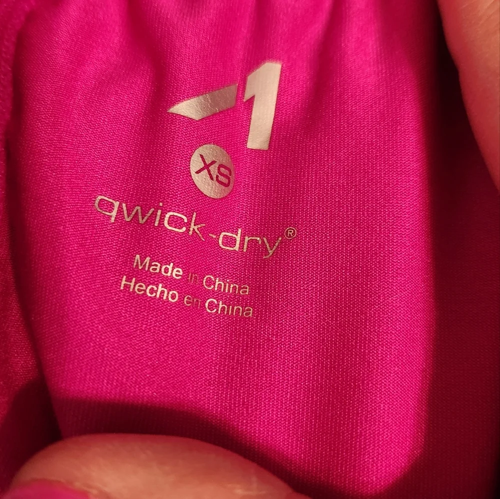 Alive Qwick-Dry Lined Running Shorts Gray and‎ Pink, Size XS